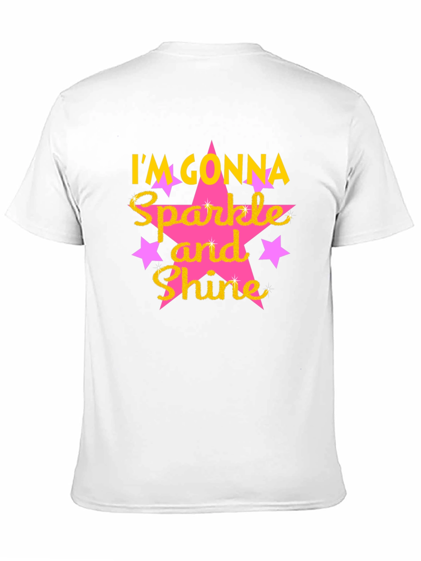 Sparkle and Shine Graphic Tee - Black Cotton Blend