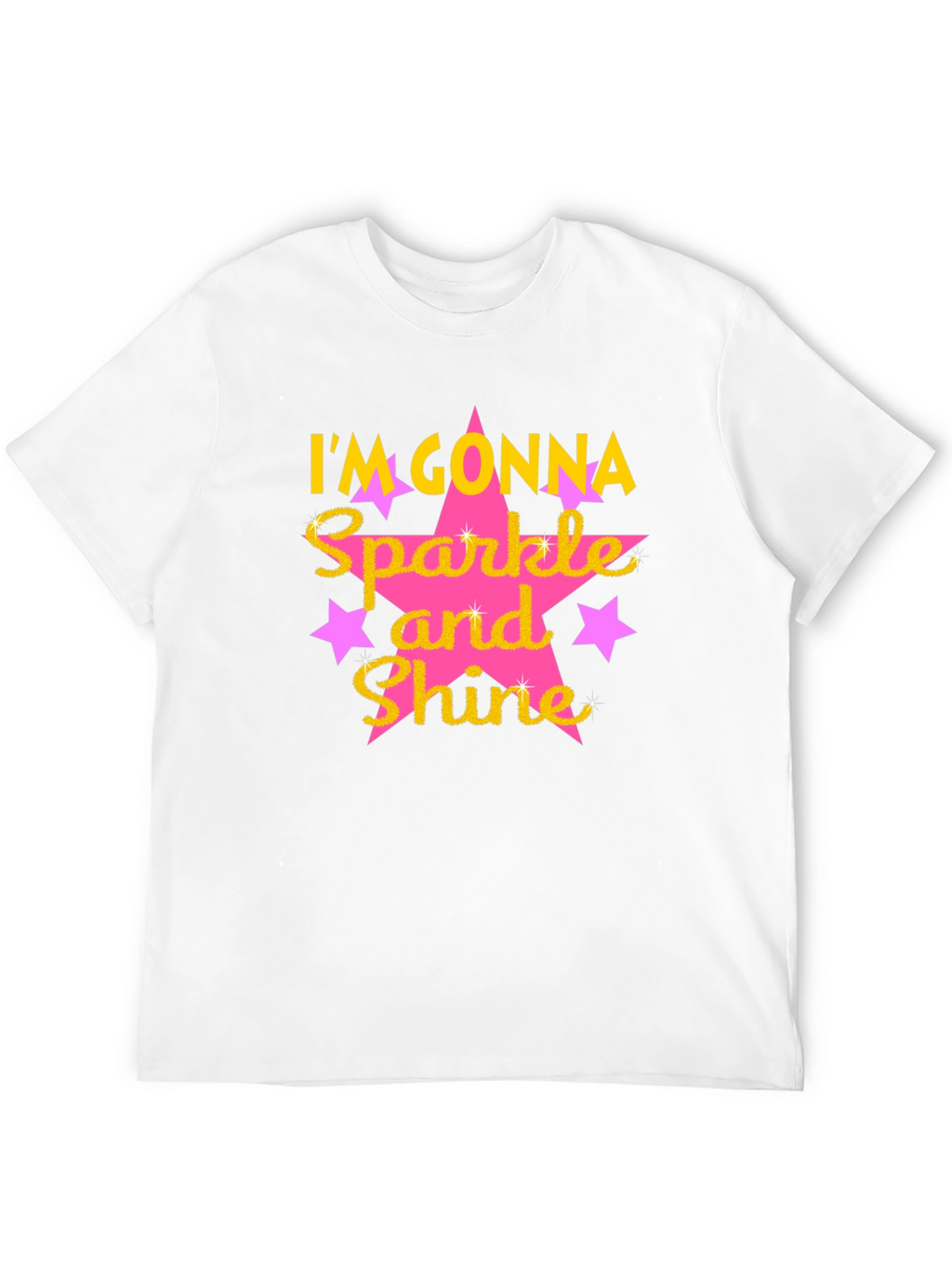 Sparkle and Shine Graphic Tee - Black Cotton Blend