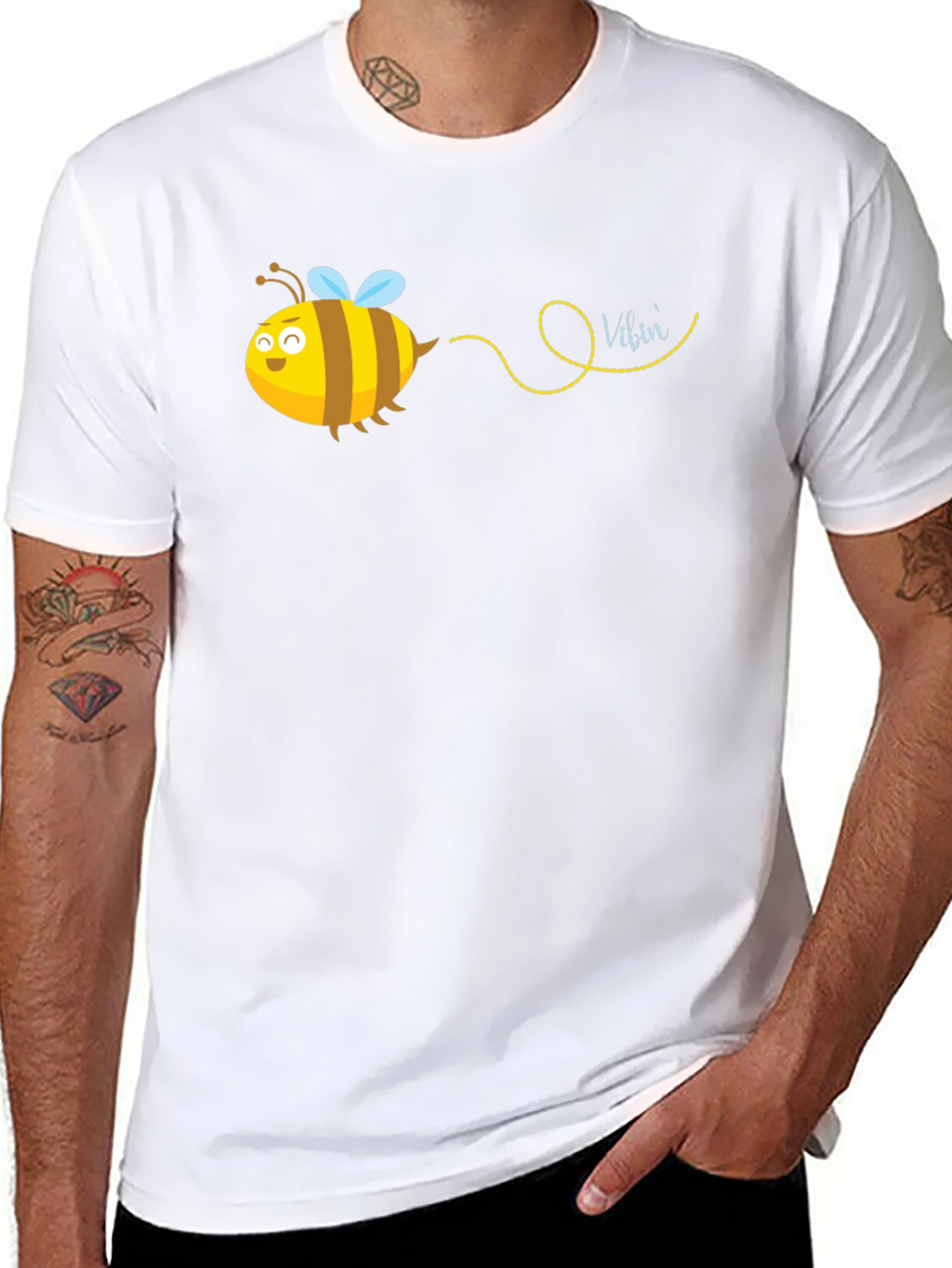 Bee Design Black T-Shirt