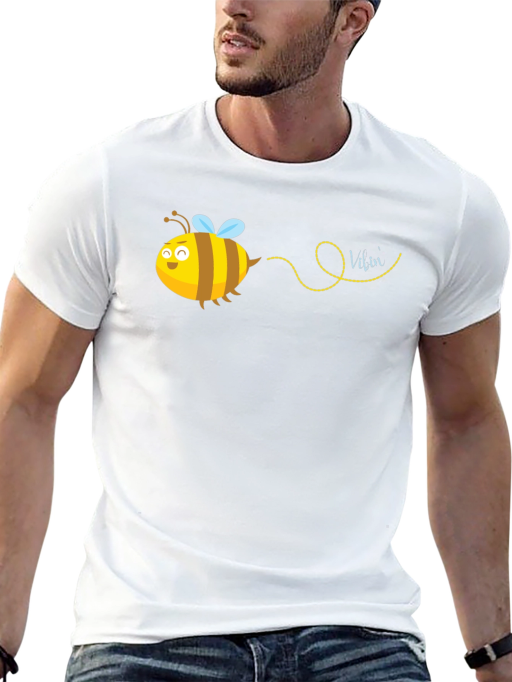 Bee Design Black T-Shirt
