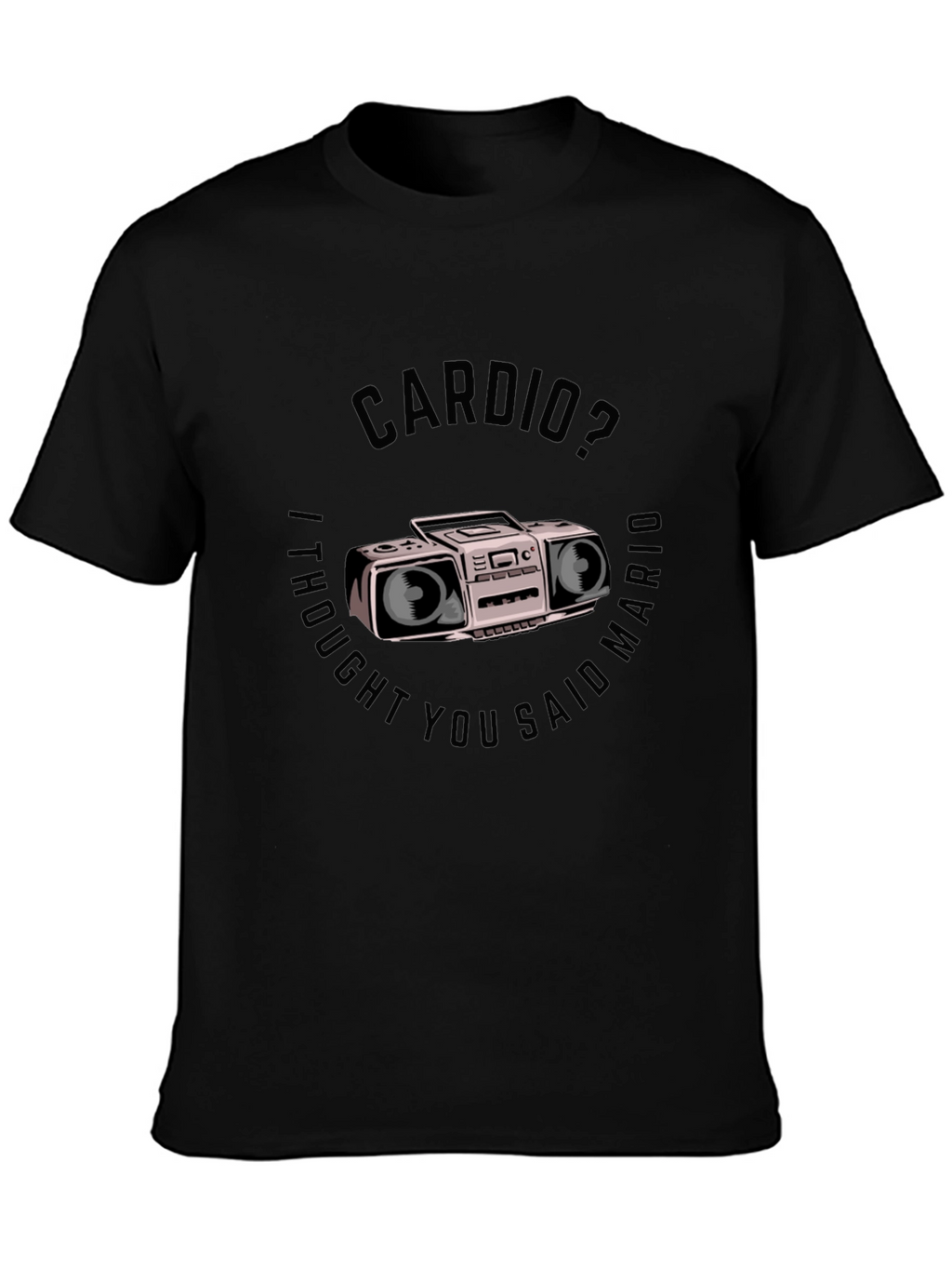 Cardio Mario T-Shirt - Funny Gym Workout Tee