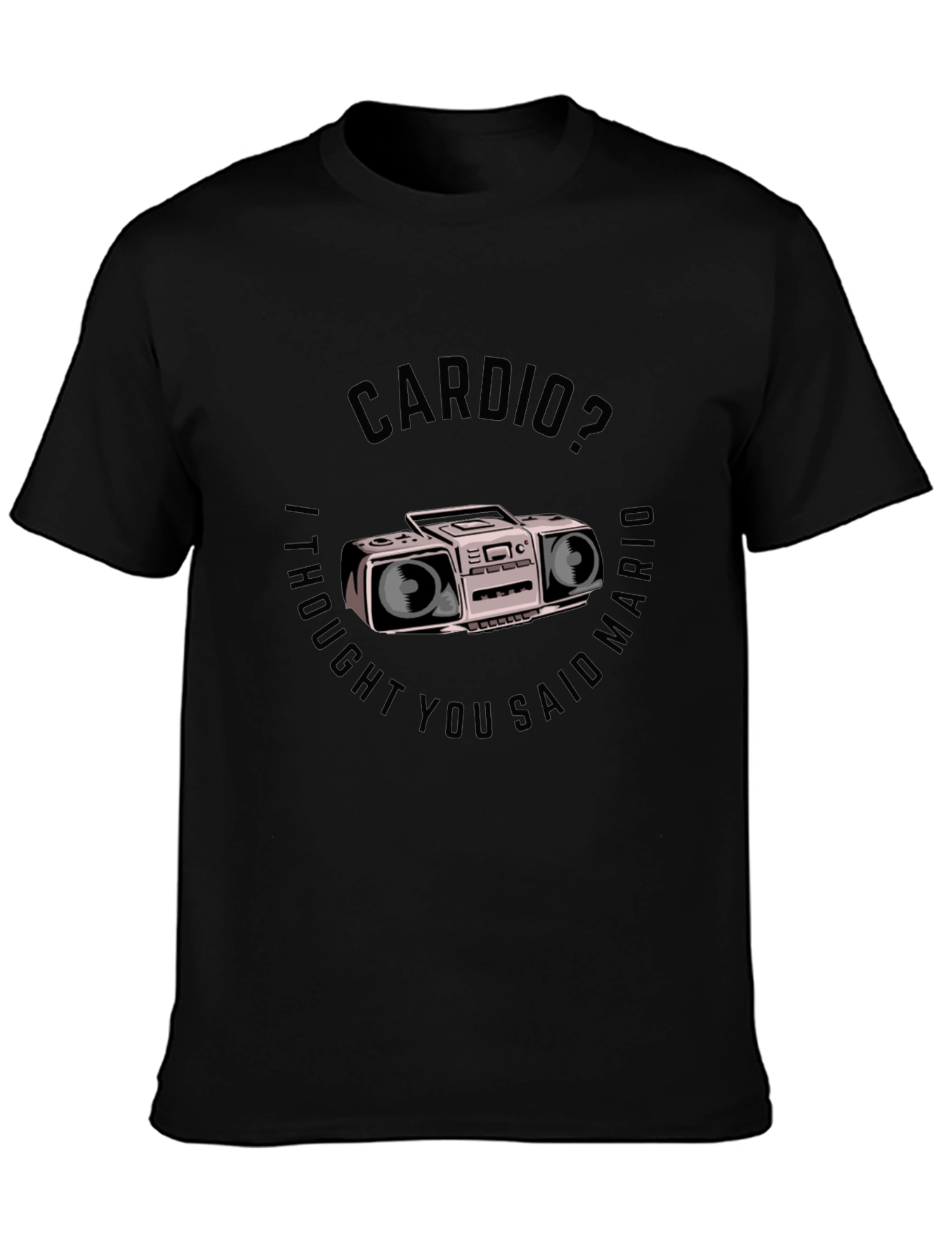 Cardio Mario T-Shirt - Funny Gym Workout Tee