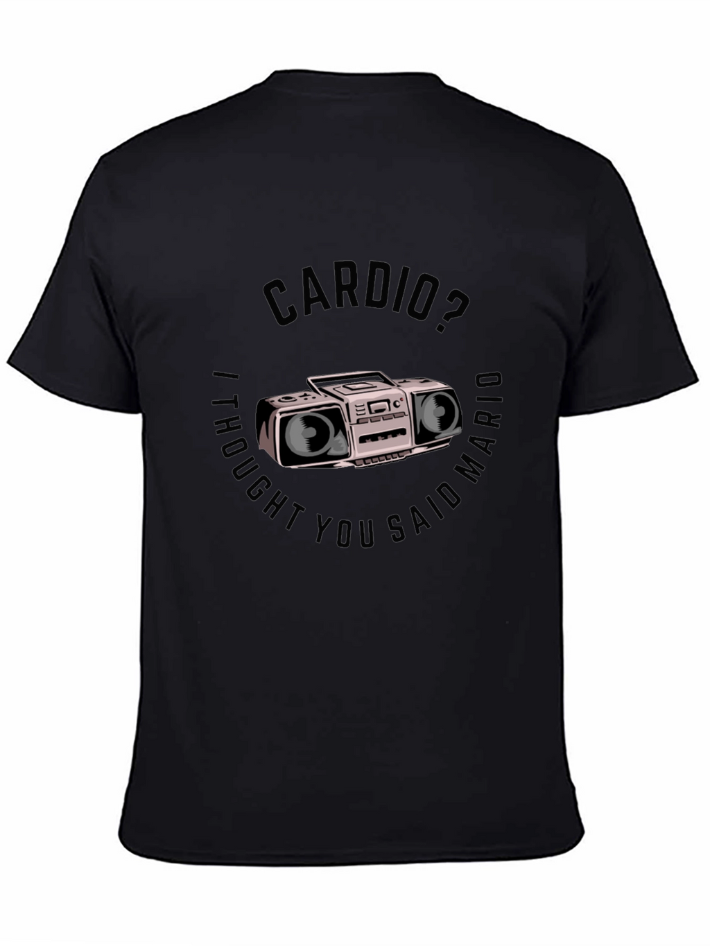 Cardio Mario T-Shirt - Funny Gym Workout Tee