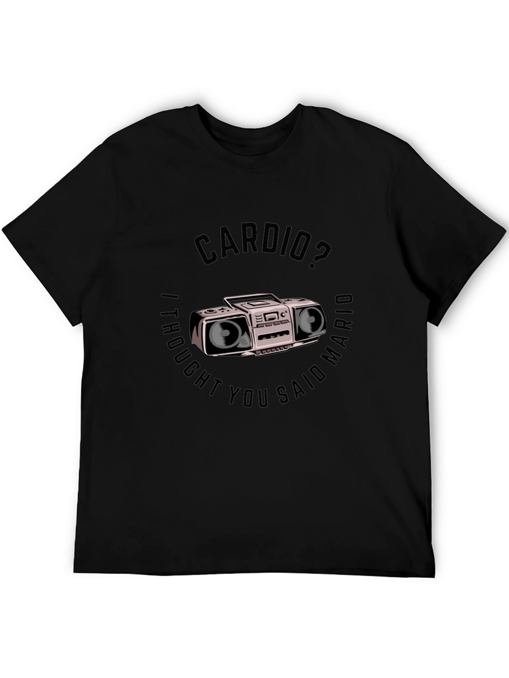 Cardio Mario T-Shirt - Funny Gym Workout Tee