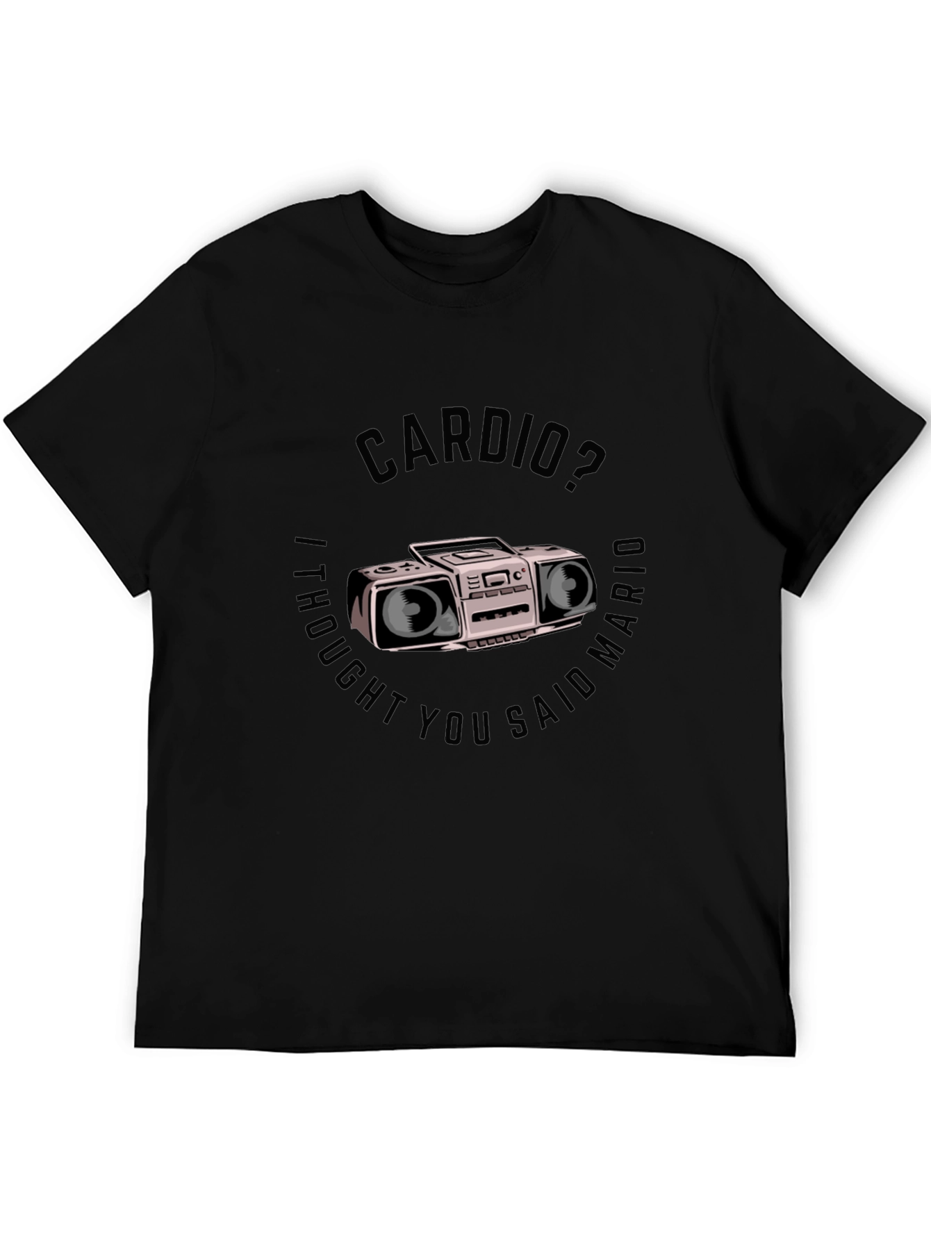 Cardio Mario T-Shirt - Funny Gym Workout Tee