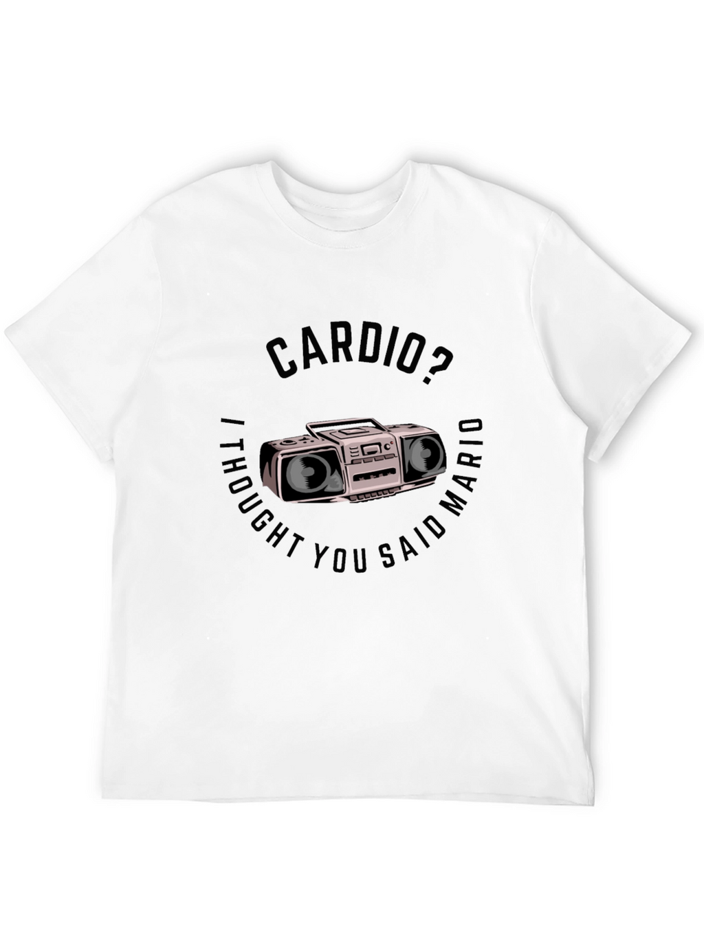 Cardio Mario T-Shirt - Funny Gym Workout Tee