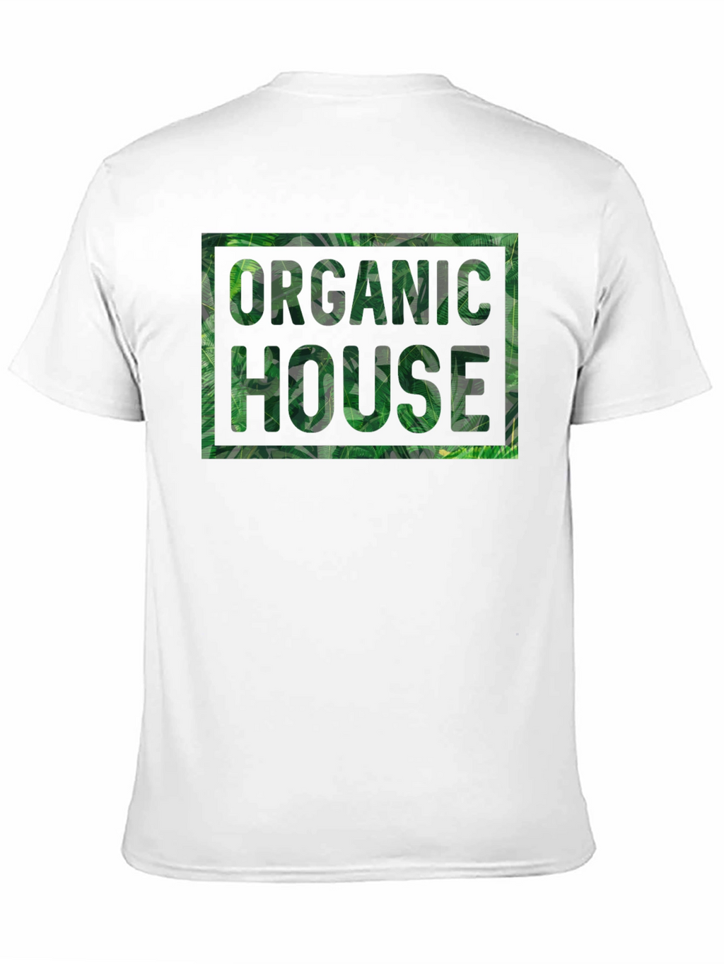 Organic House Leaf Print T-Shirt