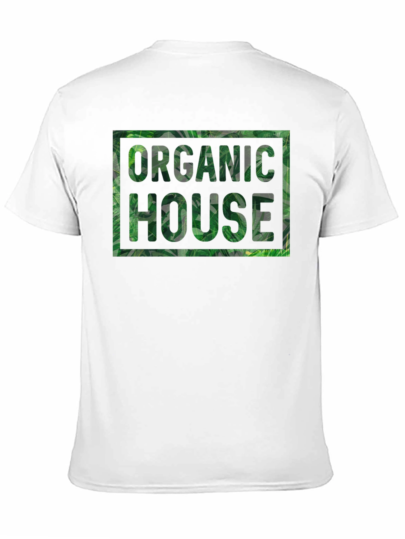 Organic House Leaf Print T-Shirt