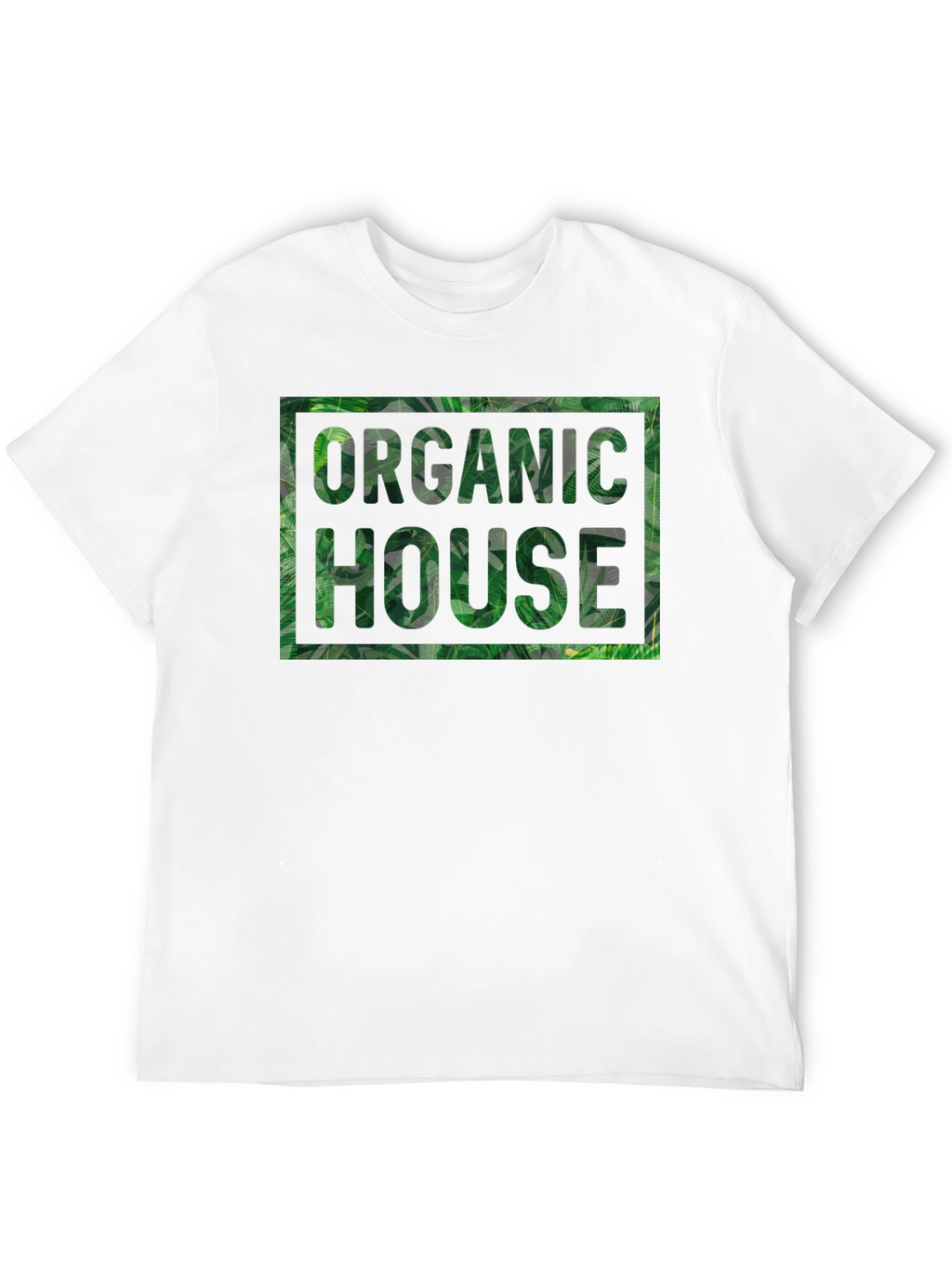 Organic House Leaf Print T-Shirt