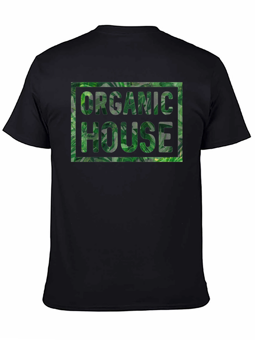 Organic House Leaf Print T-Shirt