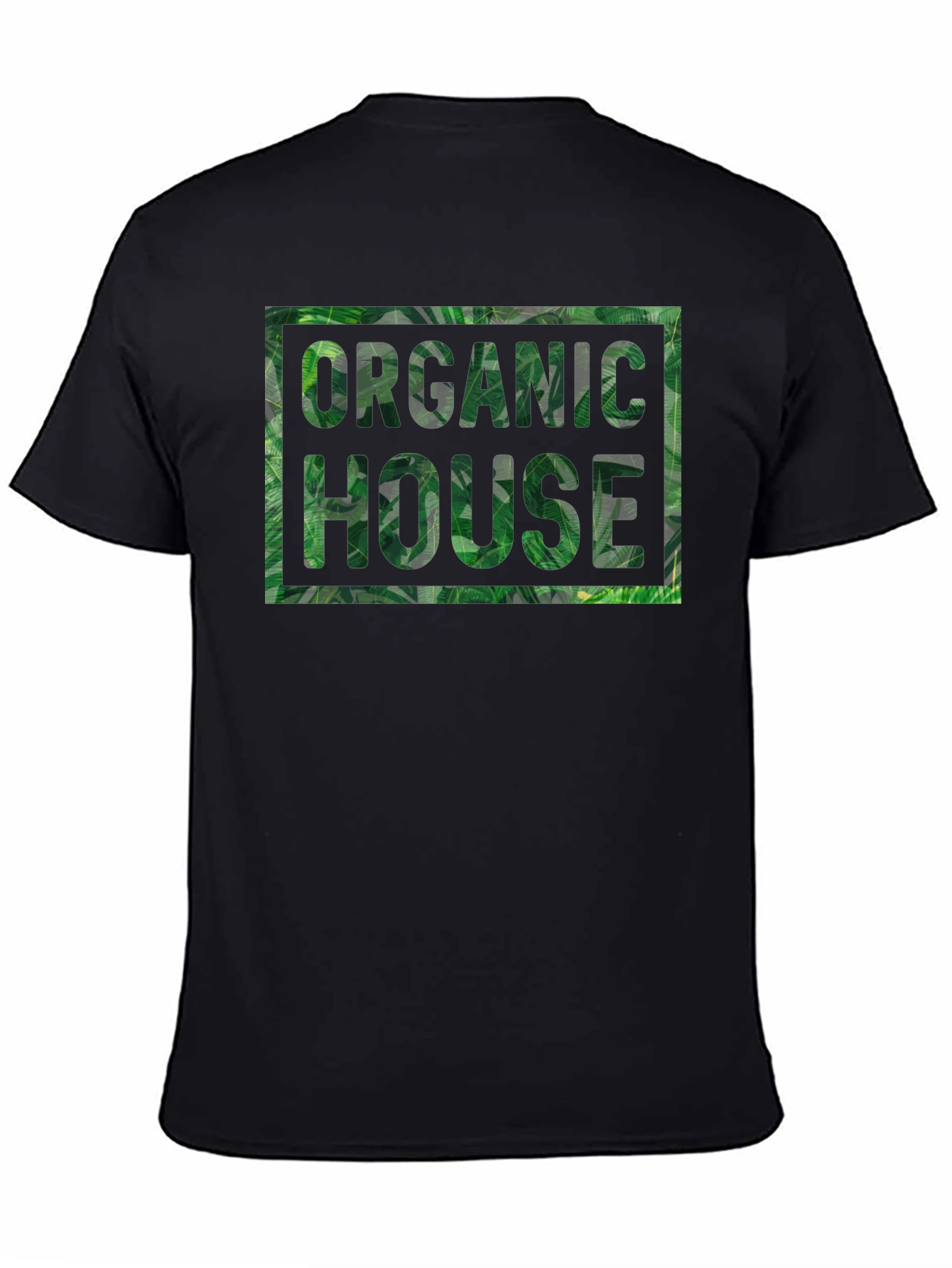 Organic House Leaf Print T-Shirt