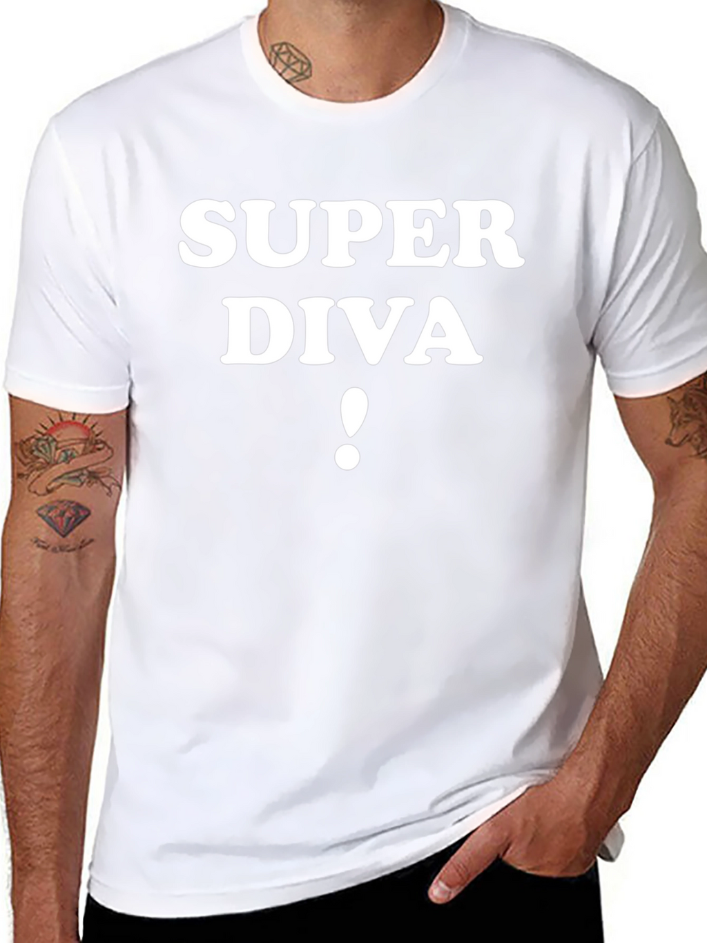 Super Diva T-Shirt - Black Cotton Tee
