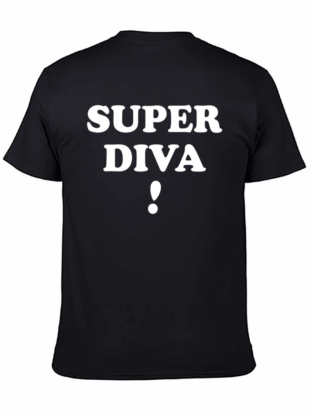 Super Diva T-Shirt - Black Cotton Tee