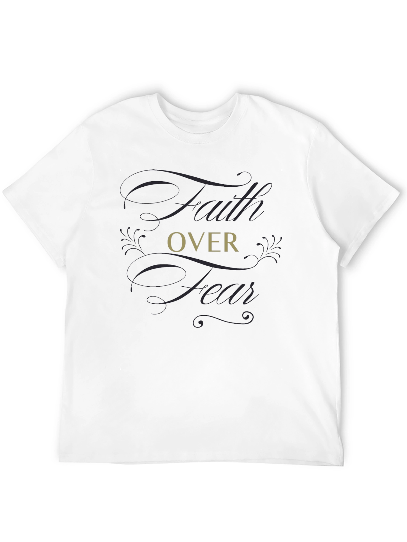 Faith Over Fear Graphic T-Shirt - Soft Cotton Blend