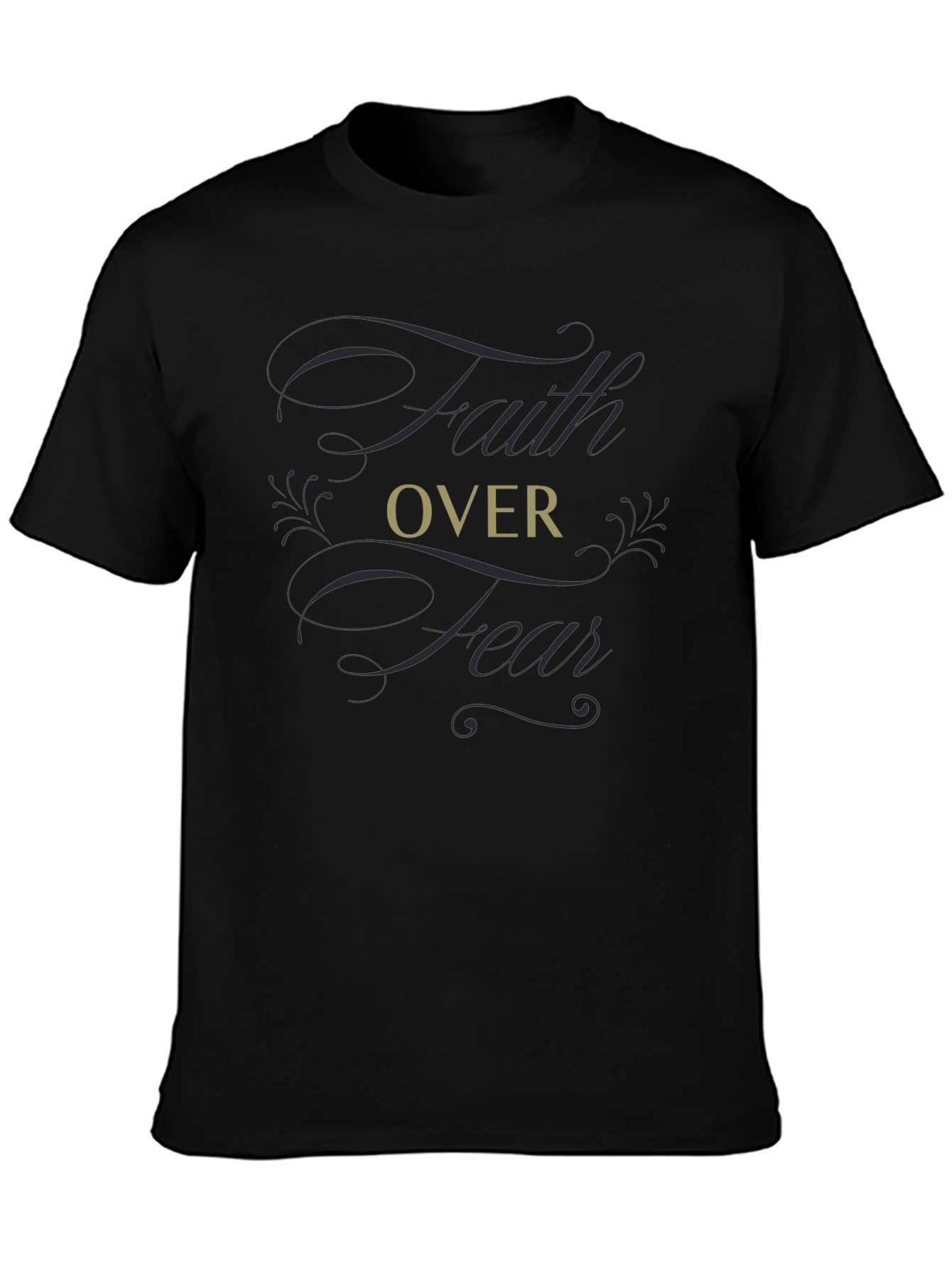 Faith Over Fear Graphic T-Shirt - Soft Cotton Blend