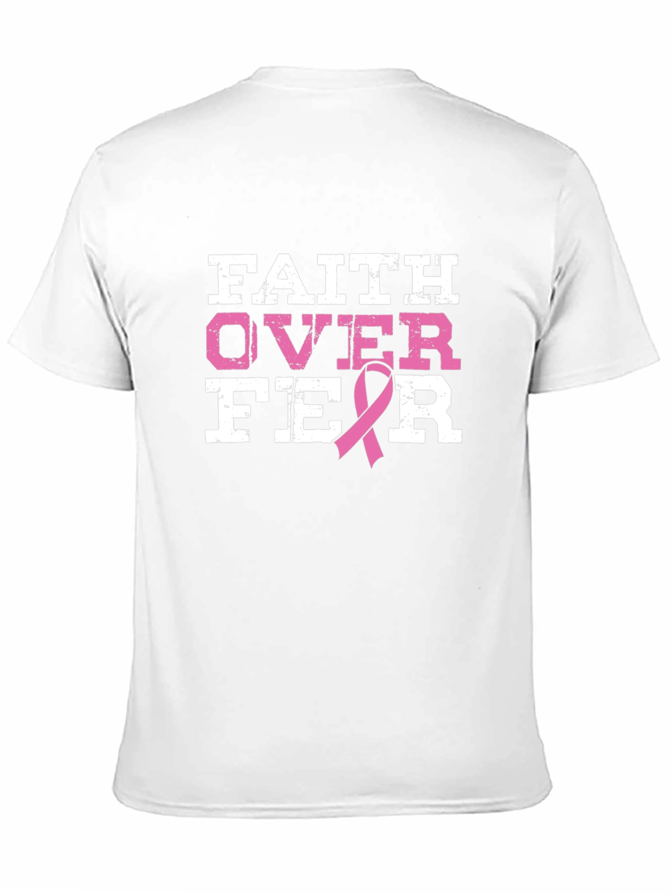 Faith Over Fear Breast Cancer Awareness T-Shirt