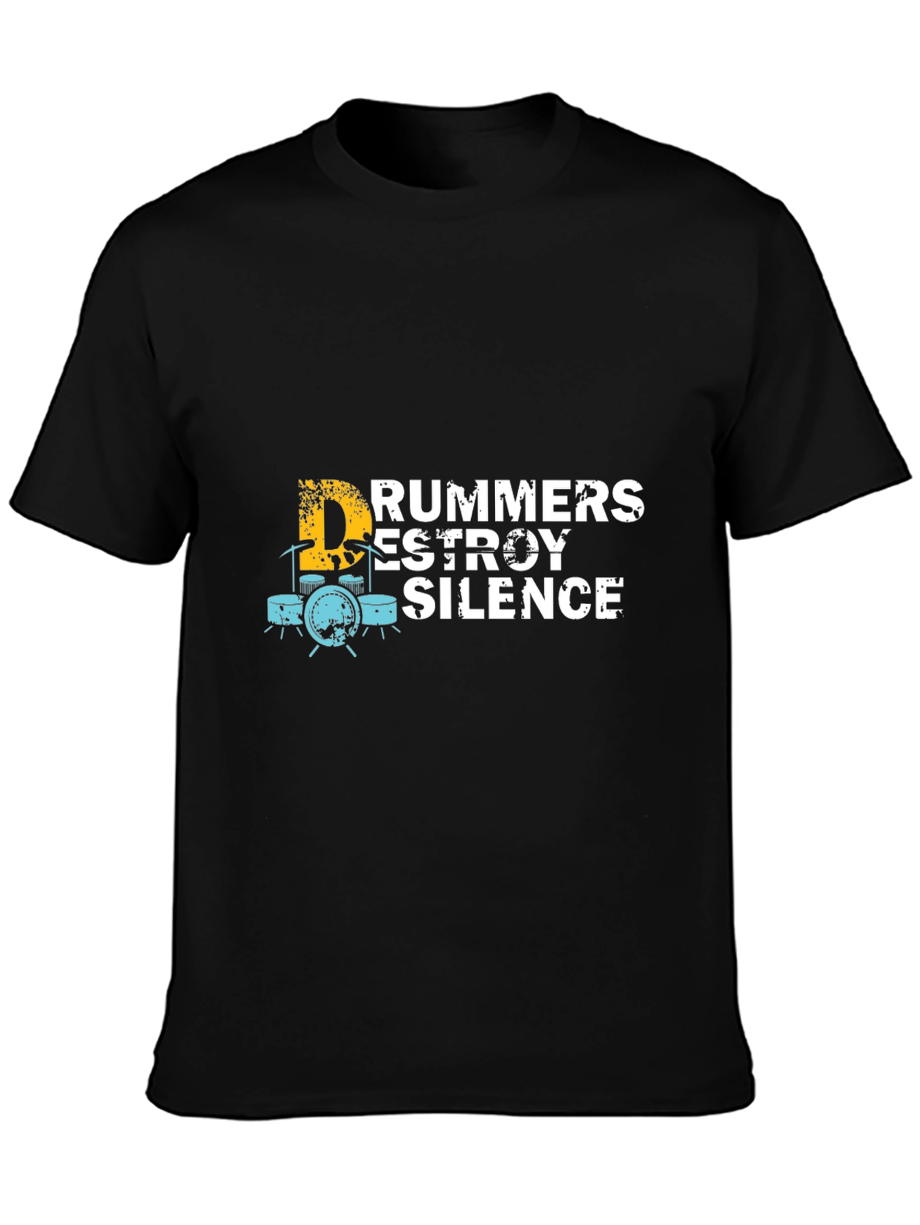 Drummers Destroy Silence Graphic T-Shirt