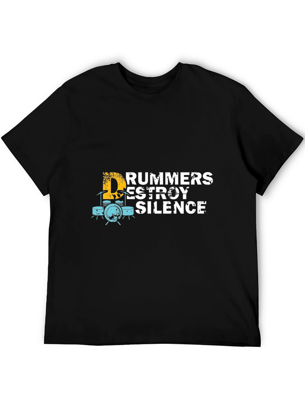 Drummers Destroy Silence Graphic T-Shirt