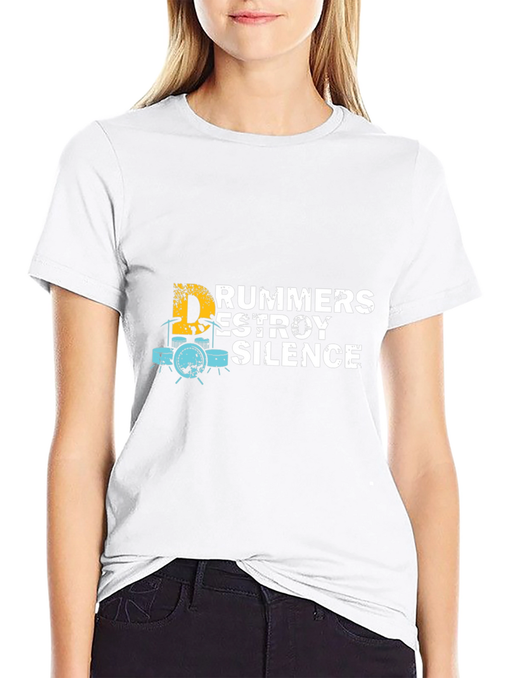 Drummers Destroy Silence Graphic T-Shirt