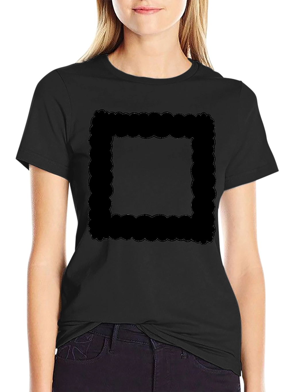 Abstract Graphic Print Crew Neck T-Shirt