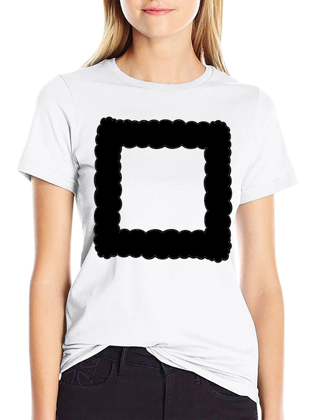 Abstract Graphic Print Crew Neck T-Shirt