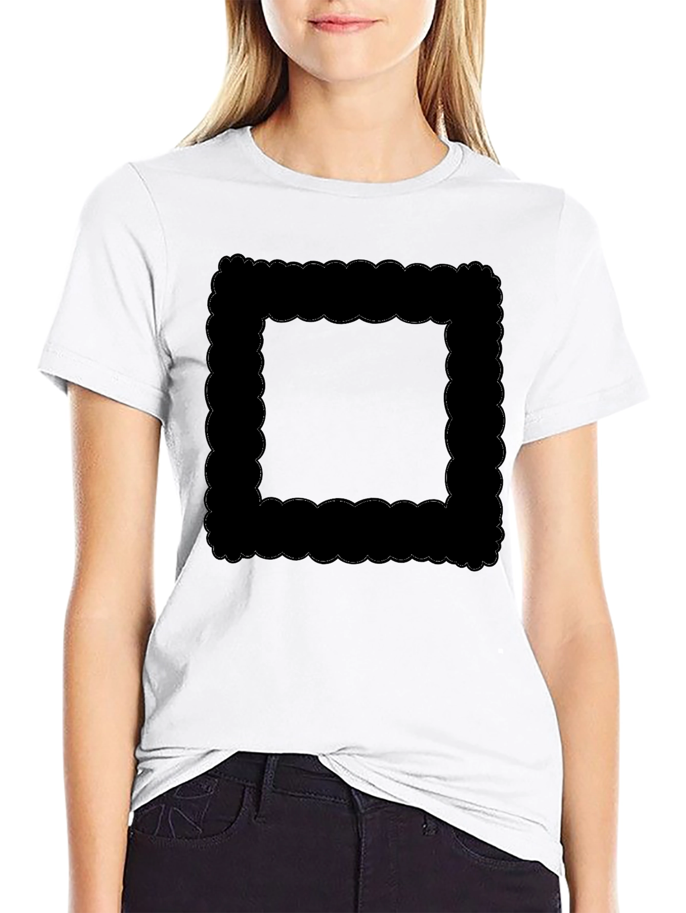 Abstract Graphic Print Crew Neck T-Shirt