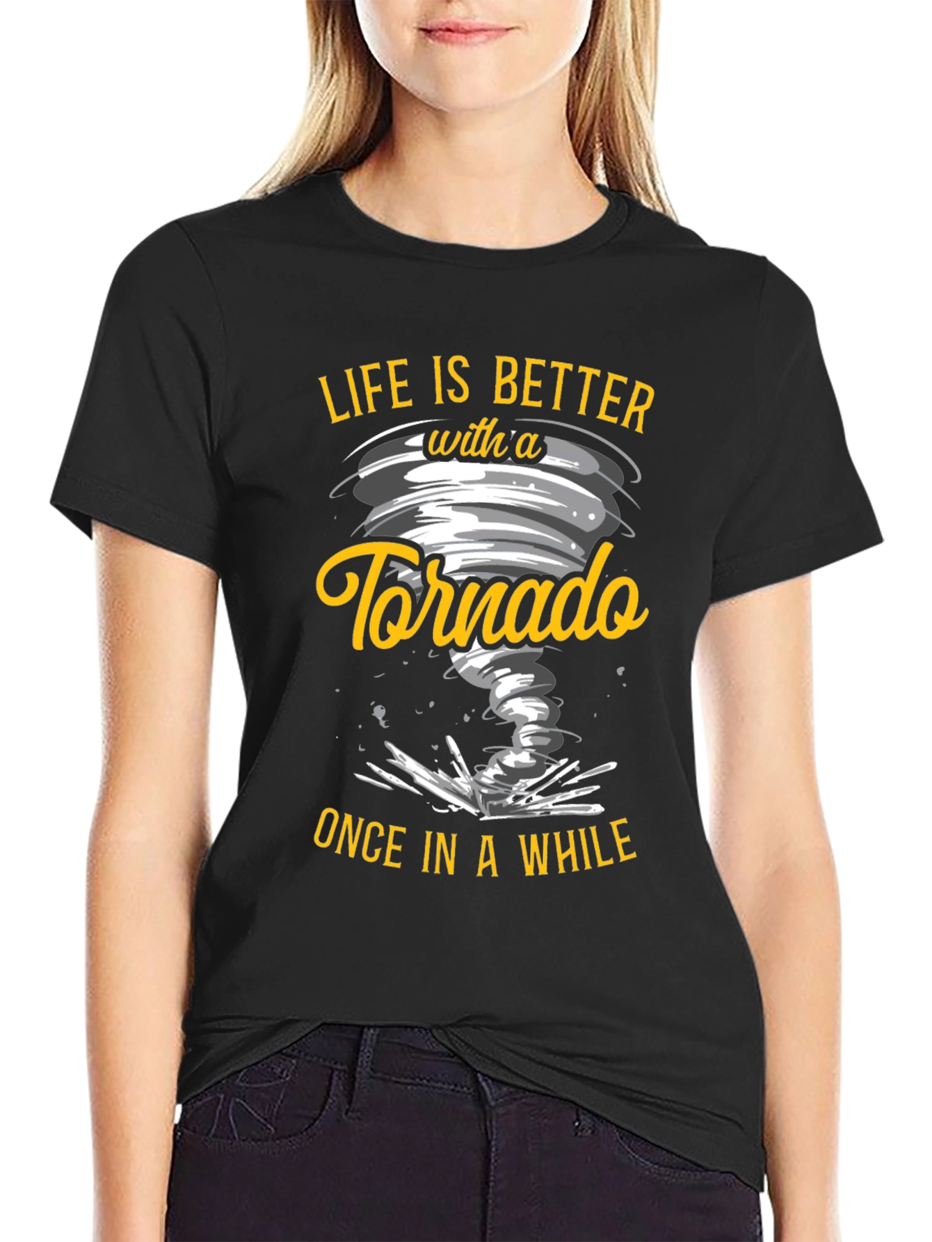 Tornado Graphic Tee - Life is Better with a Tornado T-Shirt