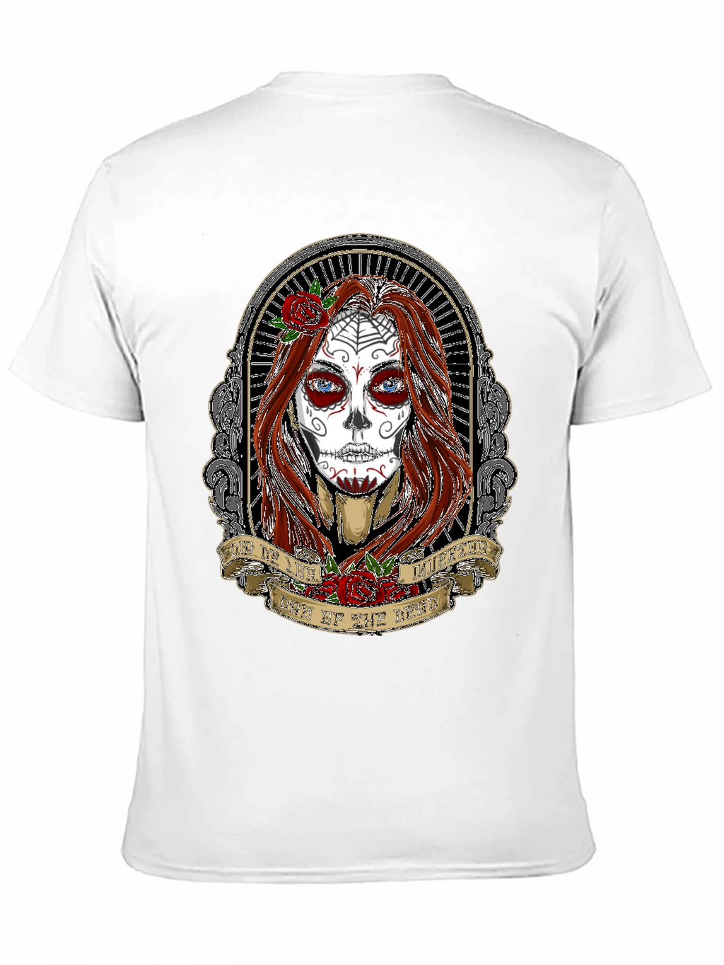 Day of the Dead Womans Portrait T-Shirt