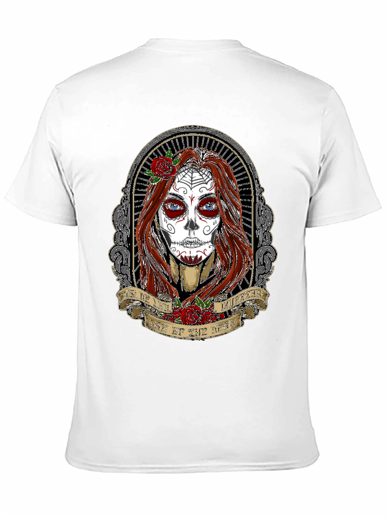 Day of the Dead Womans Portrait T-Shirt