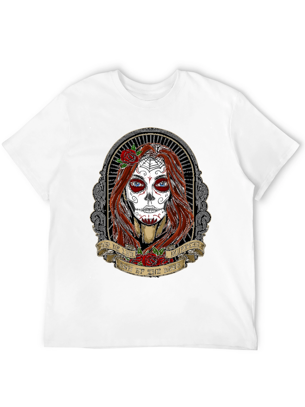 Day of the Dead Womans Portrait T-Shirt