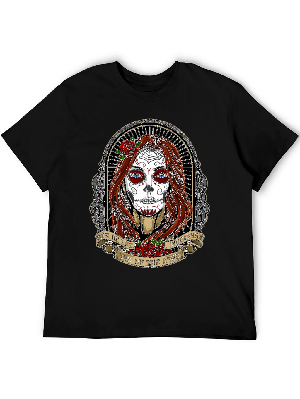 Day of the Dead Womans Portrait T-Shirt