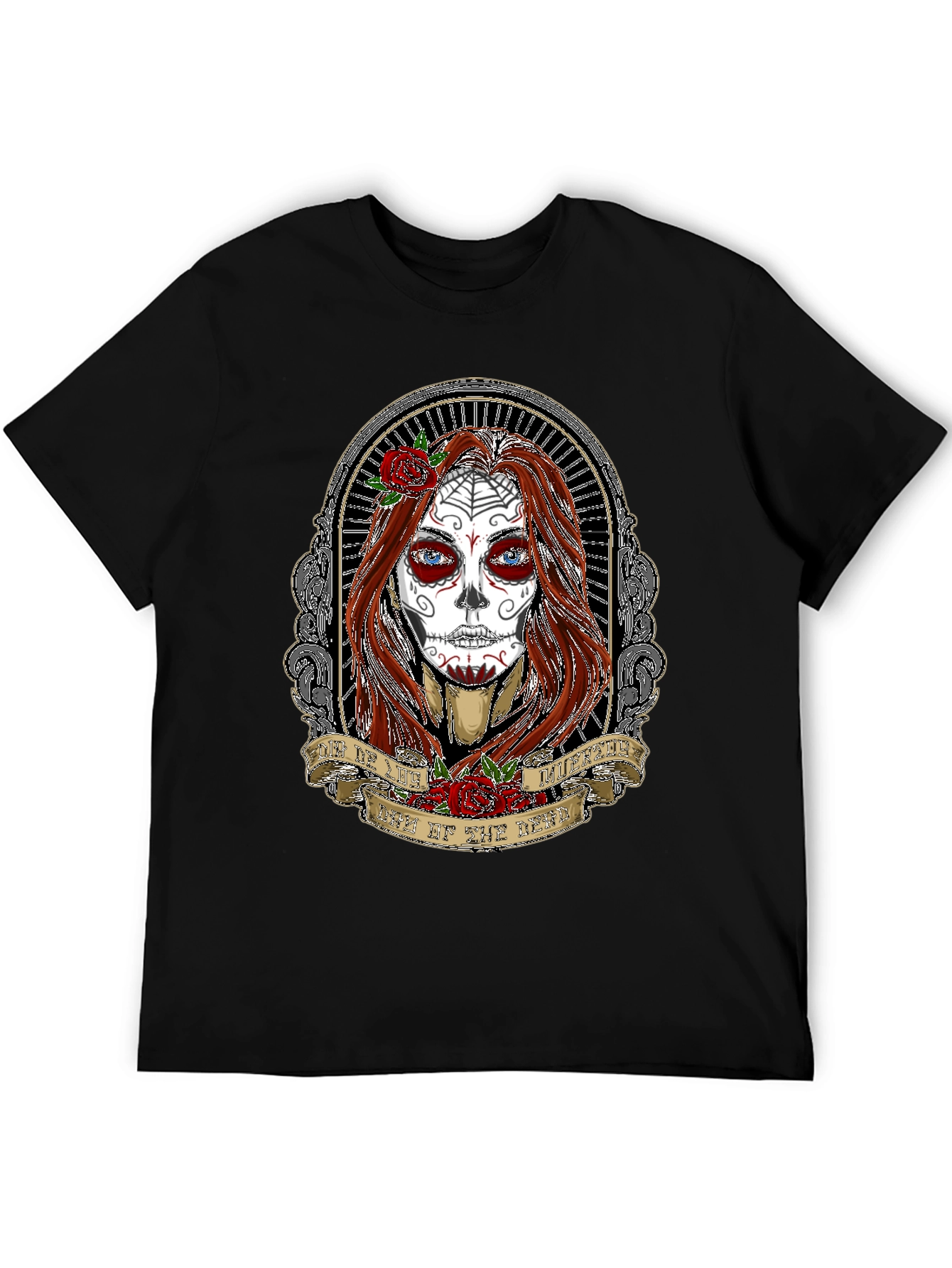 Day of the Dead Womans Portrait T-Shirt
