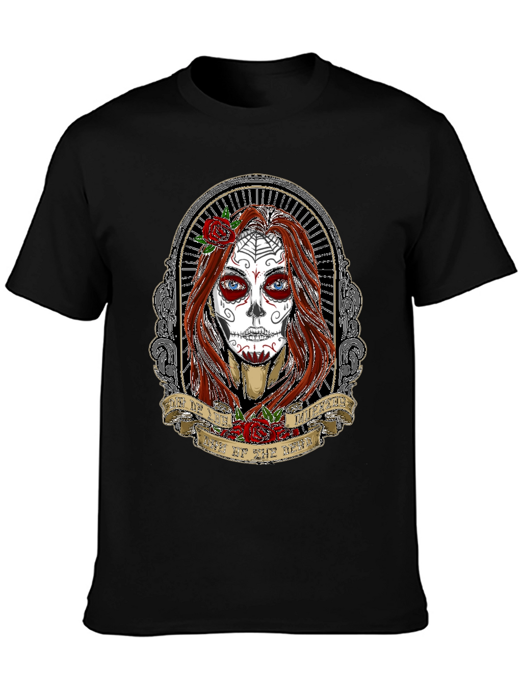 Day of the Dead Womans Portrait T-Shirt