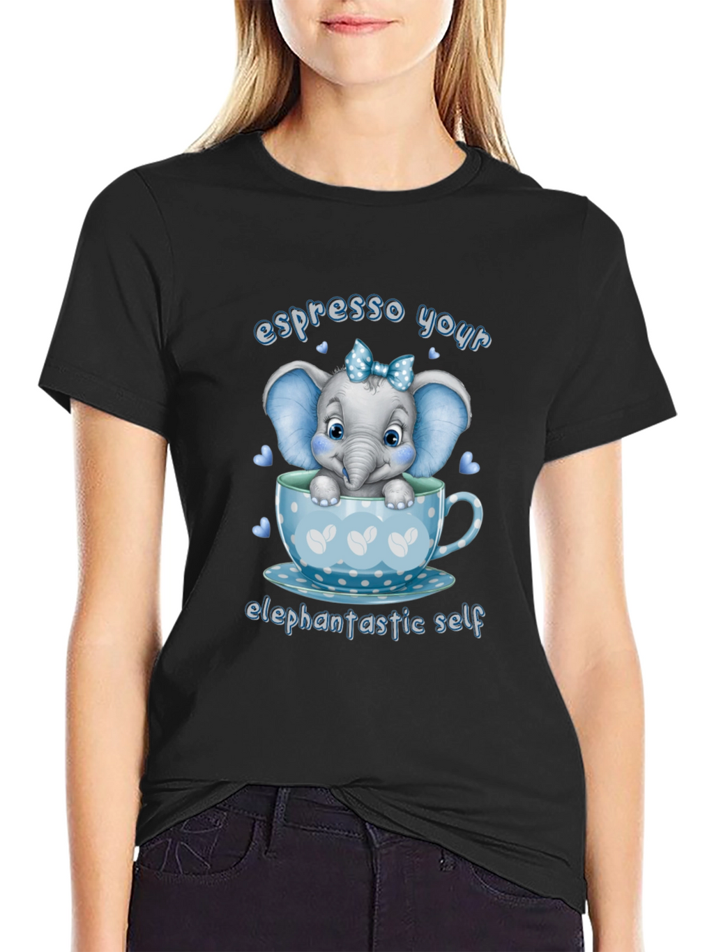 Espresso Your Elefantastic Self Graphic T-Shirt