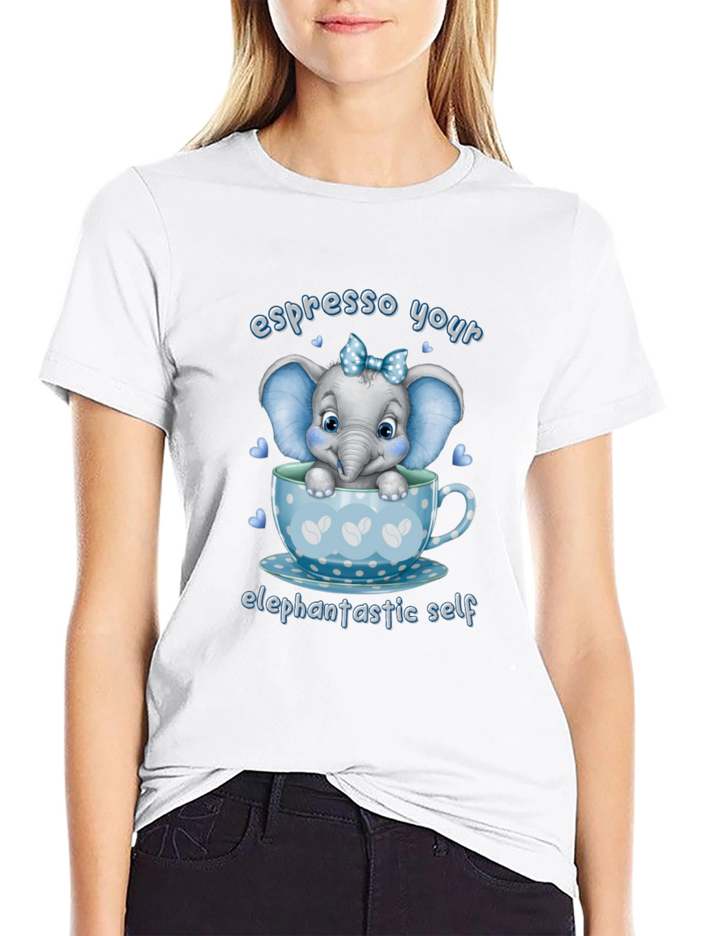 Espresso Your Elefantastic Self Graphic T-Shirt