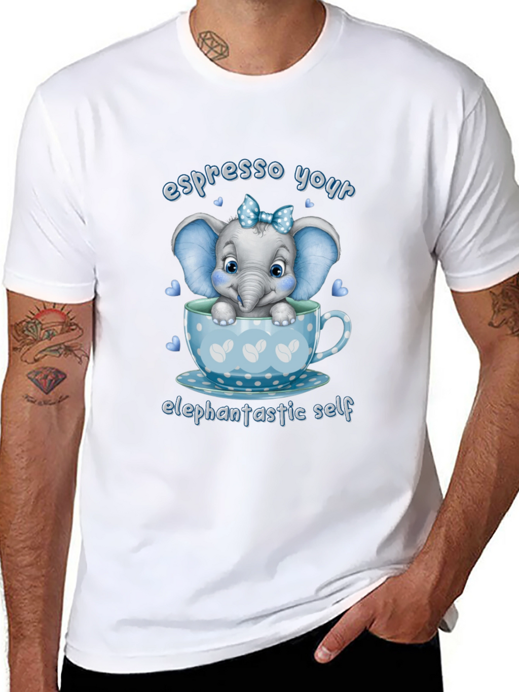 Espresso Your Elefantastic Self Graphic T-Shirt