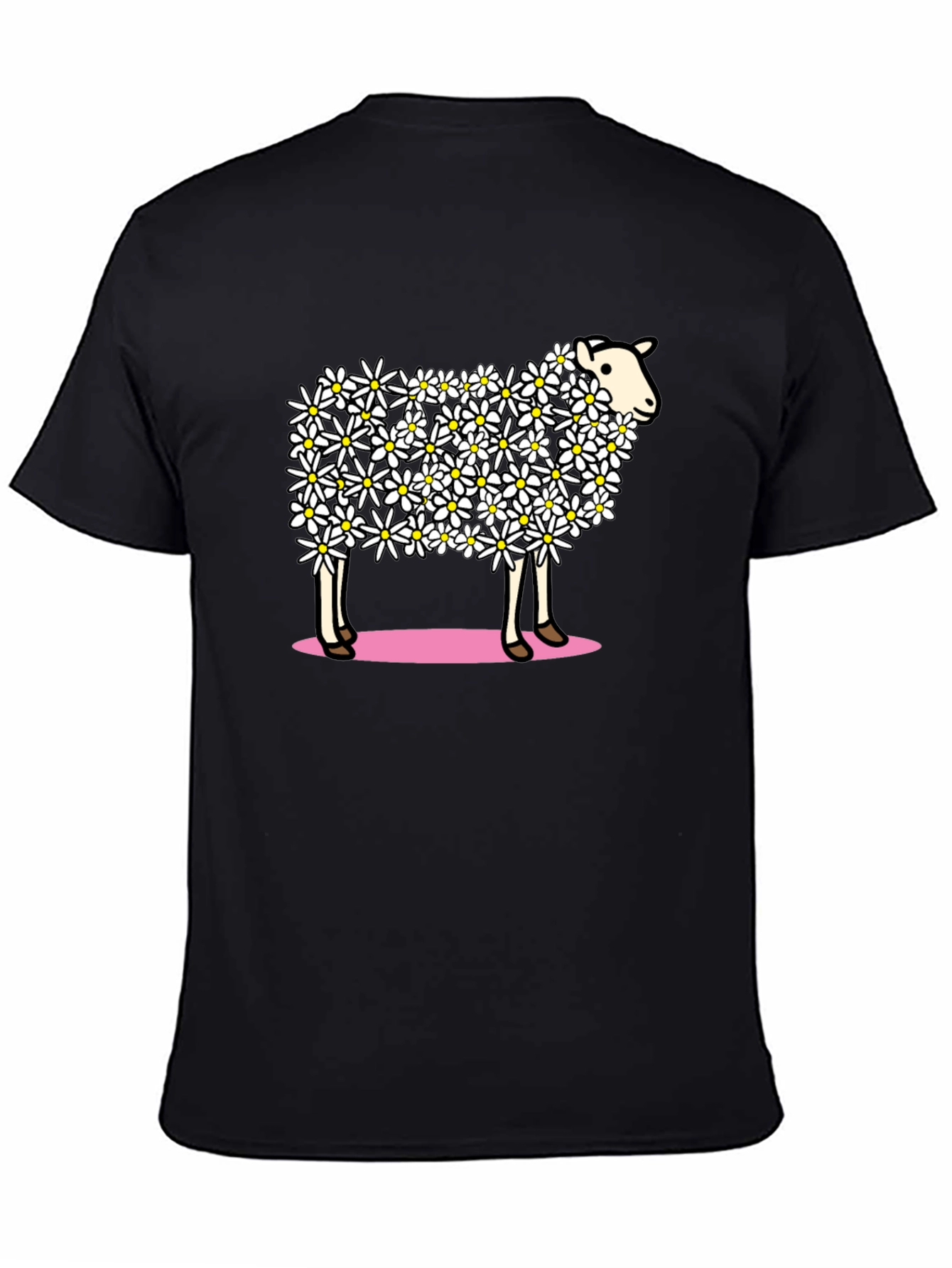 Floral Sheep Graphic T-Shirt - Unique Design