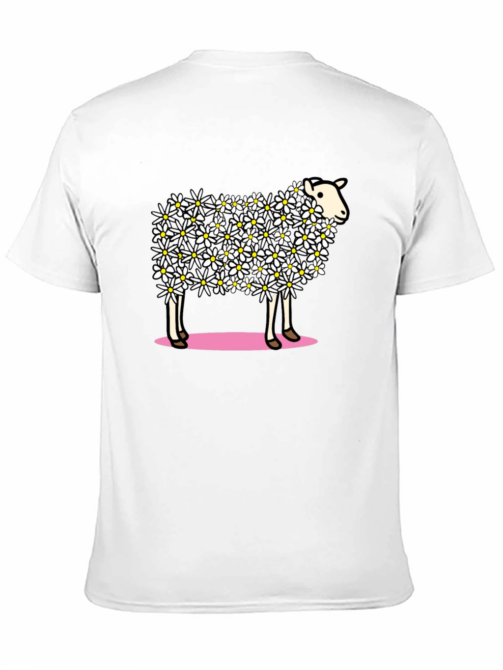 Floral Sheep Graphic T-Shirt - Unique Design