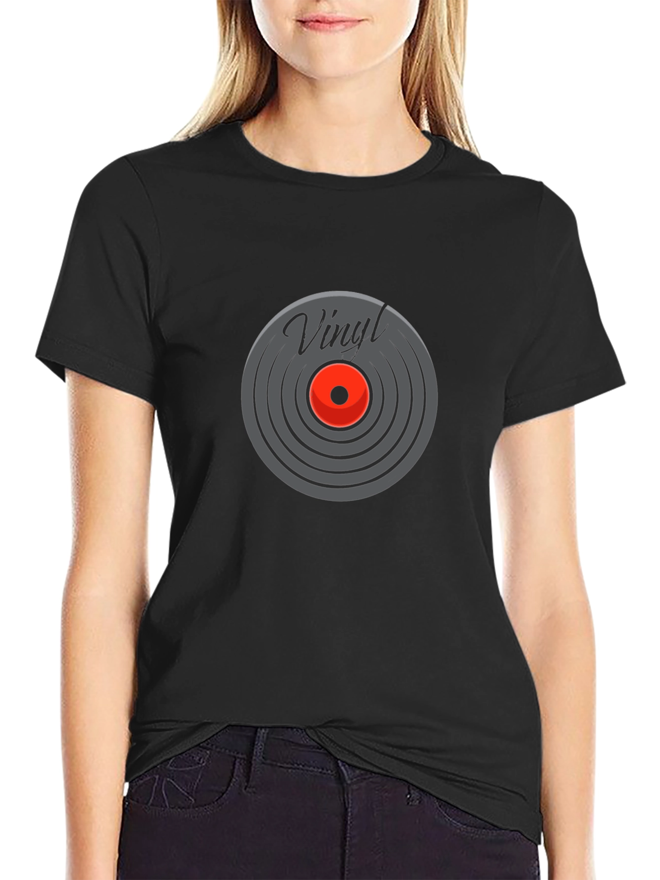 Vinyl Record Graphic Tee - Music Lovers T-Shirt