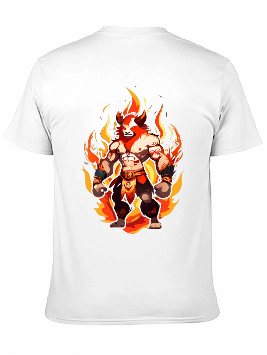 Fiery Lion Warrior Graphic Tee
