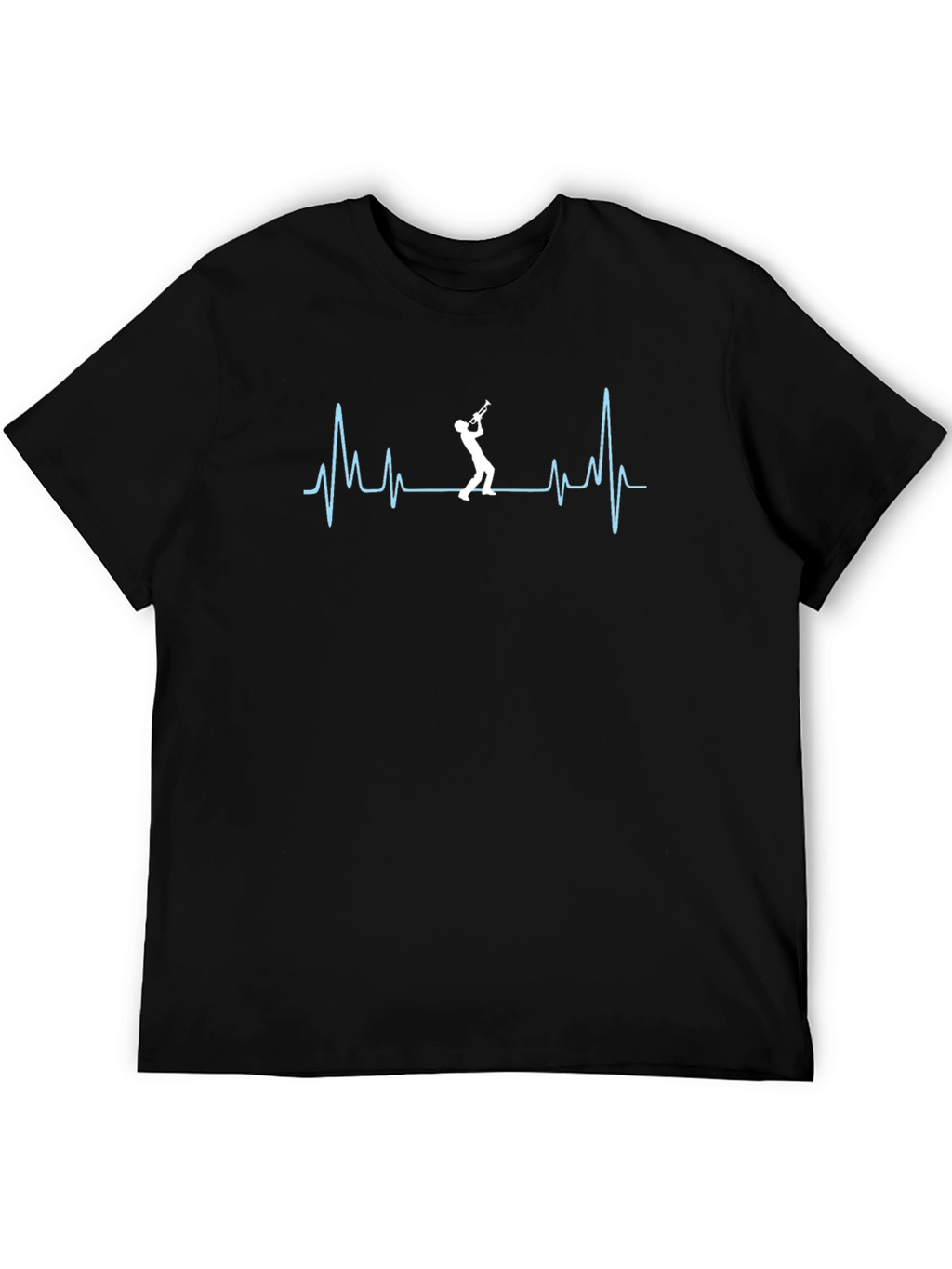 Trumpet Heartbeat T-Shirt - Music Lover Tee