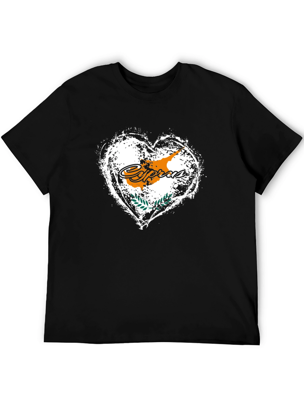 Cyprus Flag Heart T-Shirt - Island Pride Tee