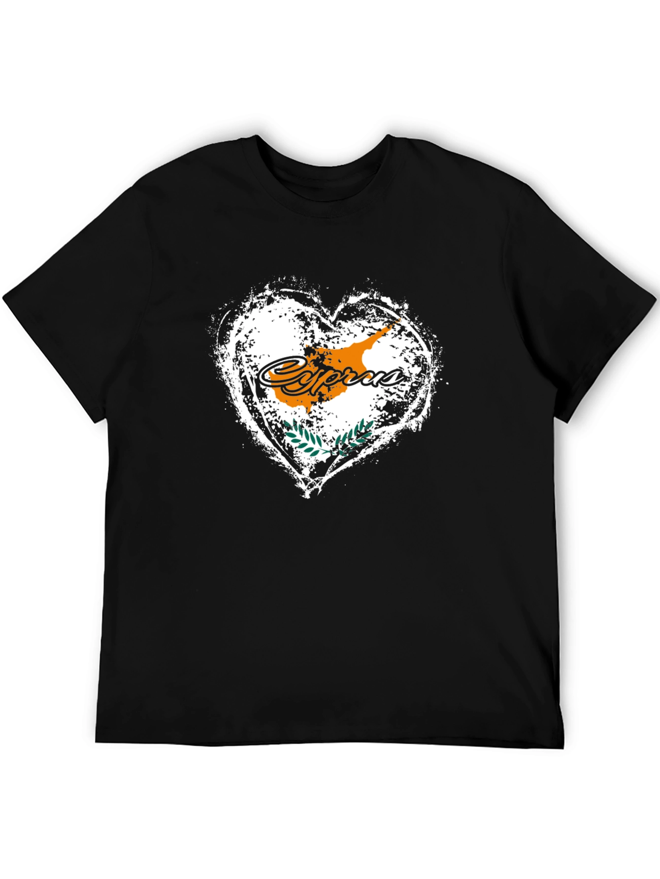 Cyprus Flag Heart T-Shirt - Island Pride Tee