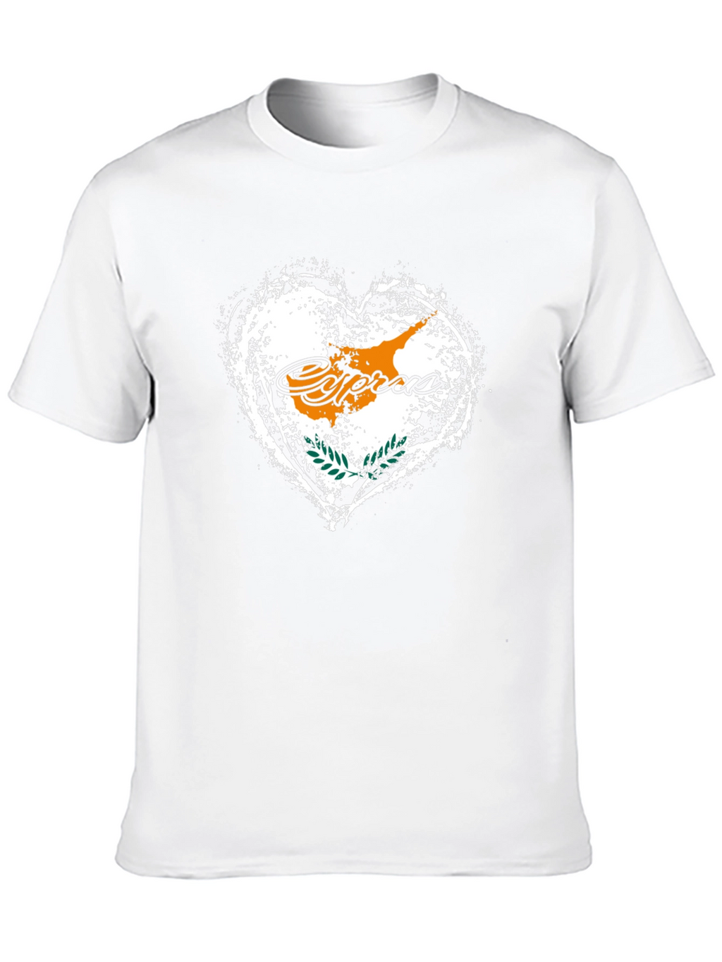 Cyprus Flag Heart T-Shirt - Island Pride Tee