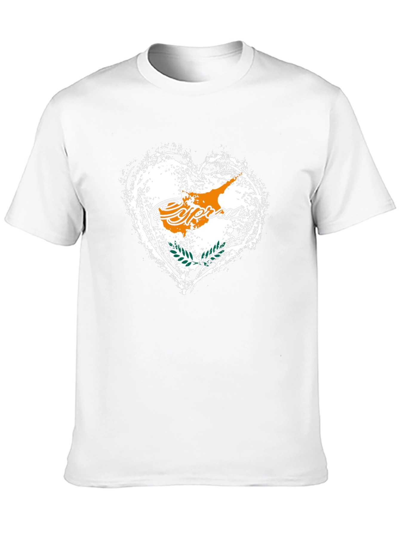 Cyprus Flag Heart T-Shirt - Island Pride Tee