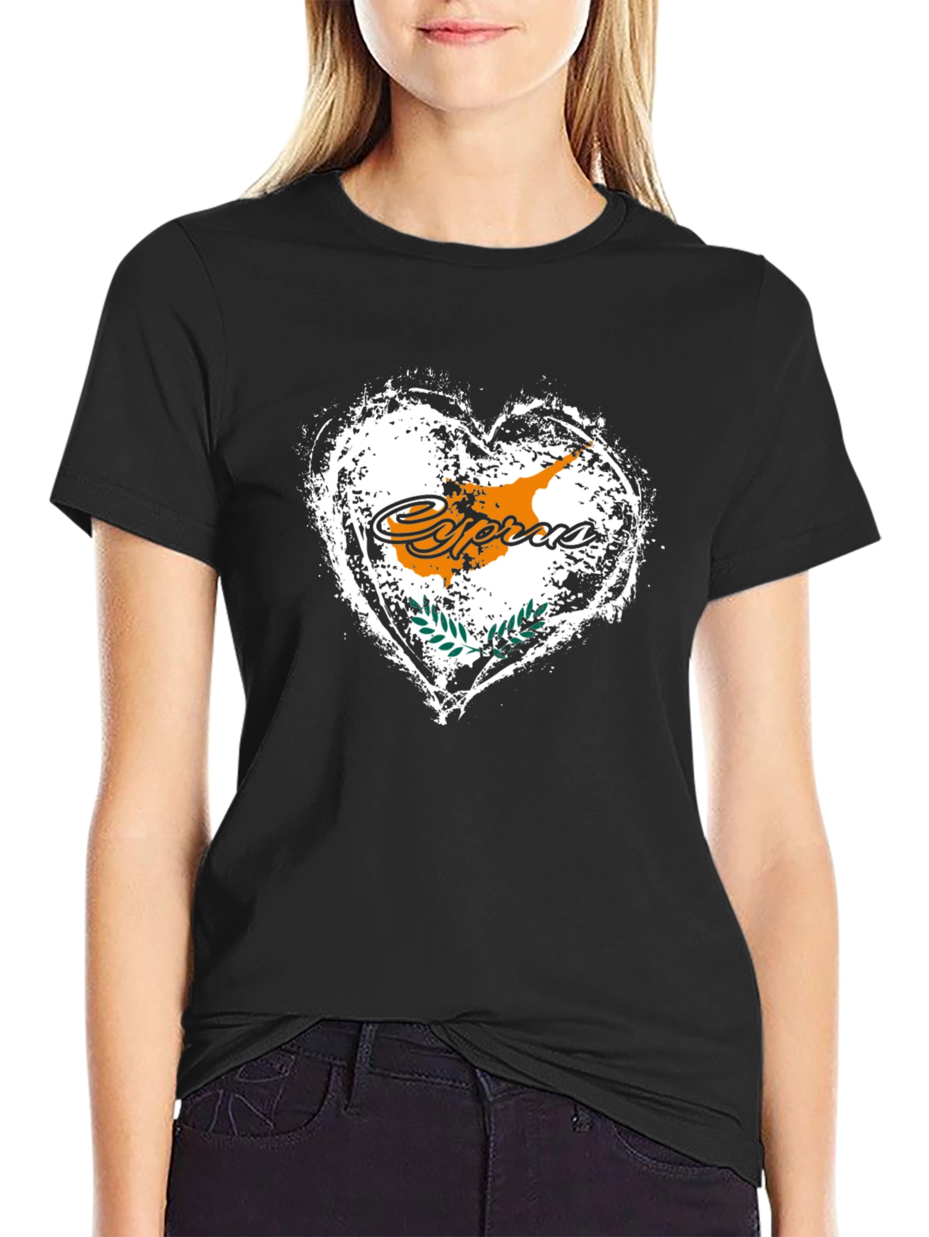 Cyprus Flag Heart T-Shirt - Island Pride Tee