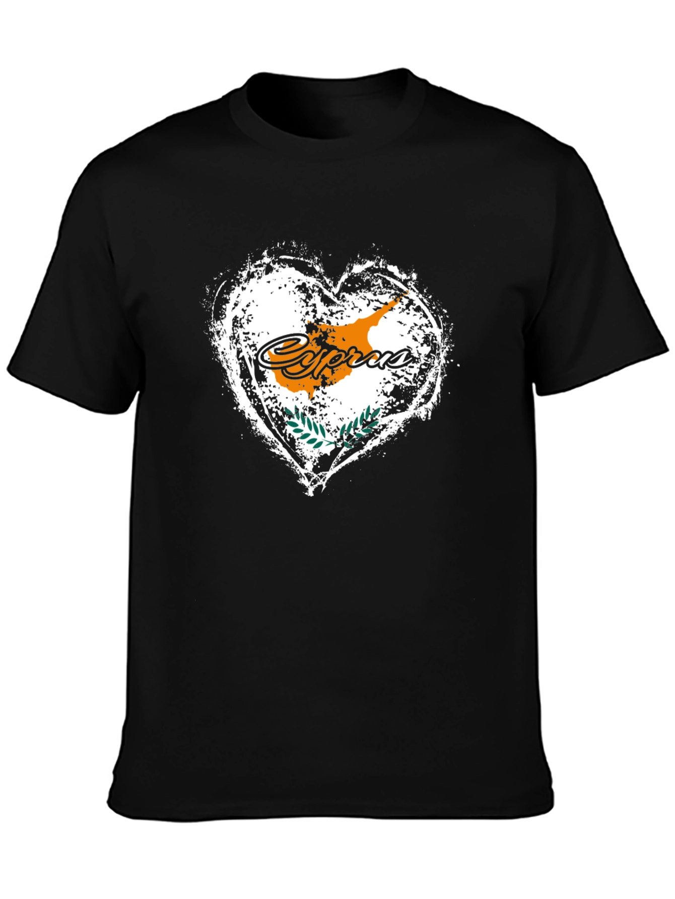 Cyprus Flag Heart T-Shirt - Island Pride Tee