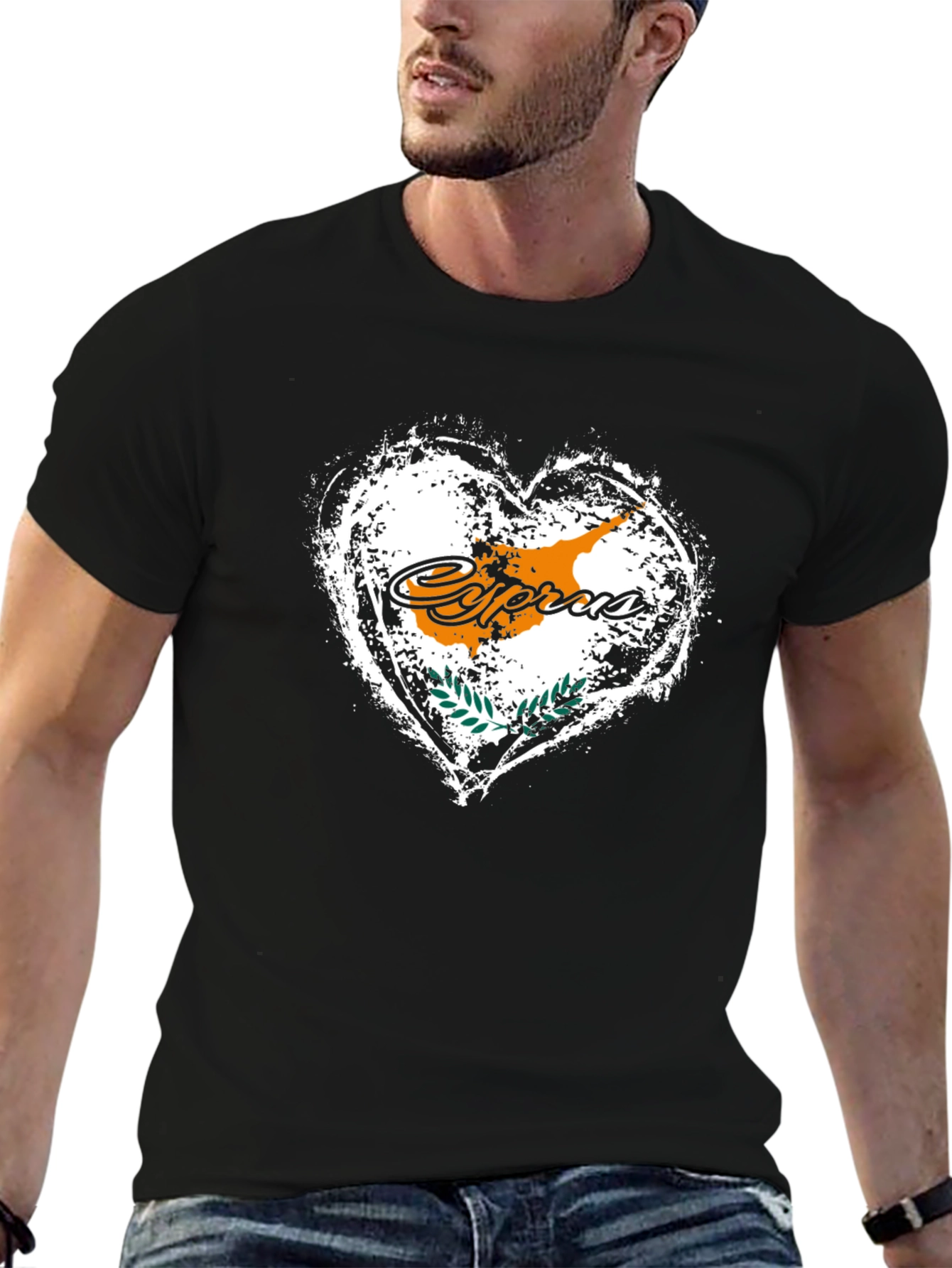 Cyprus Flag Heart T-Shirt - Island Pride Tee