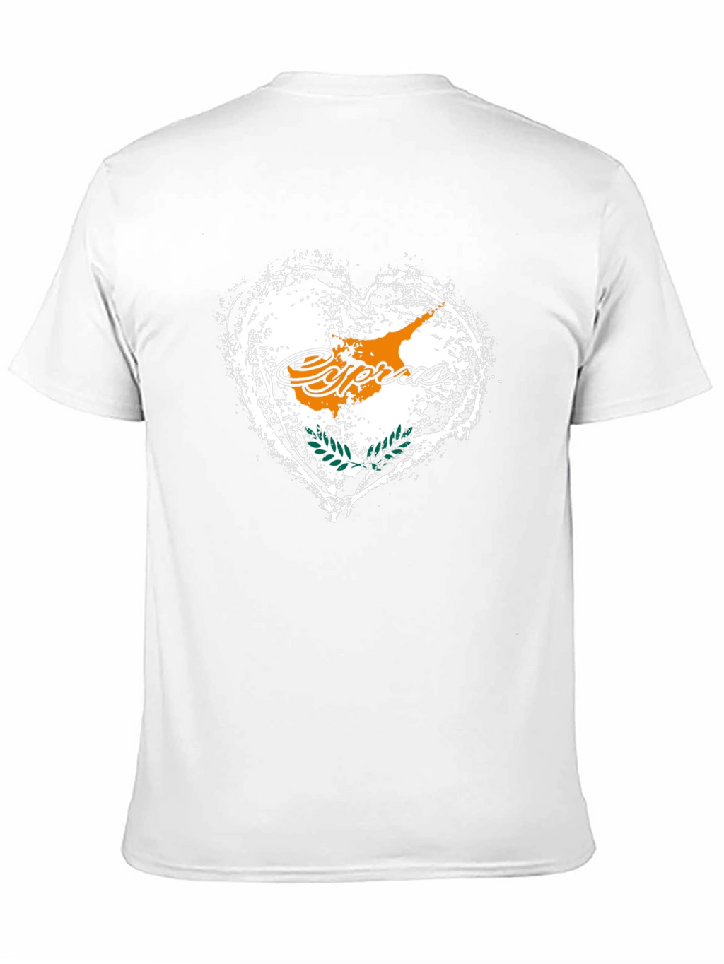Cyprus Flag Heart T-Shirt - Island Pride Tee
