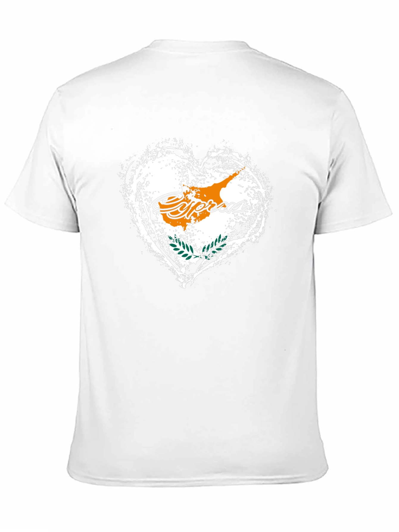 Cyprus Flag Heart T-Shirt - Island Pride Tee